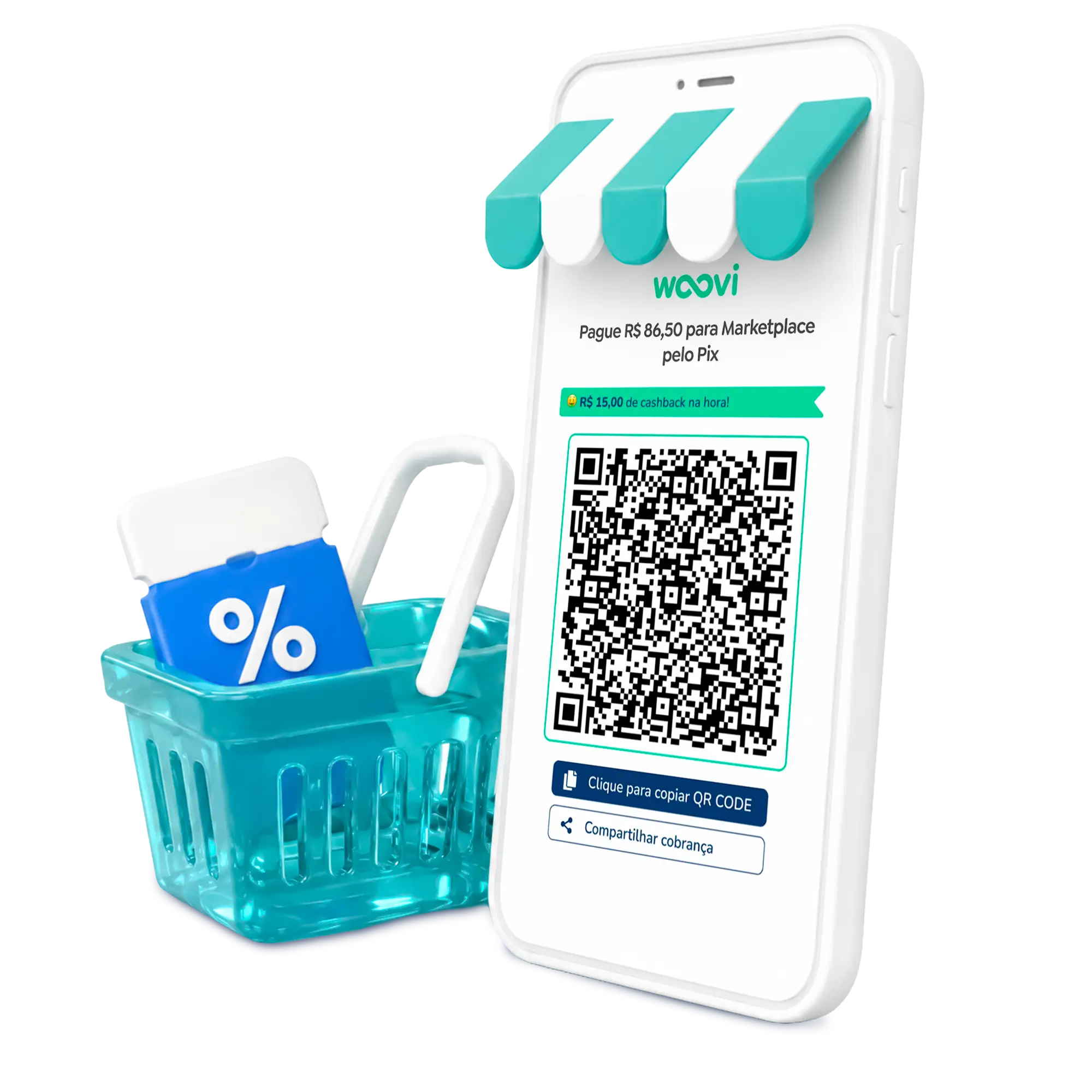 Marketplace Woovi - Divisão de pagamentos