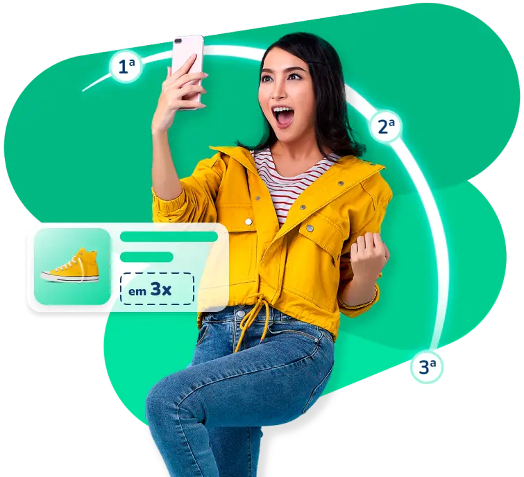 Woman with a smartphone