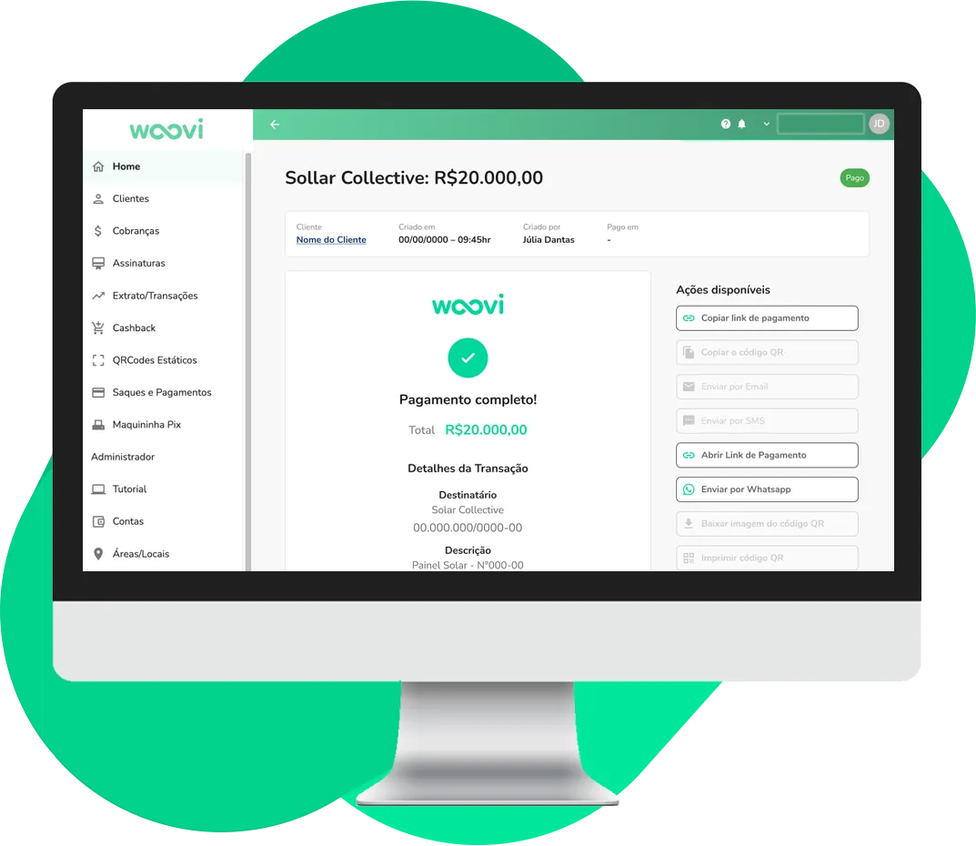 Woovi Parcelado Platform